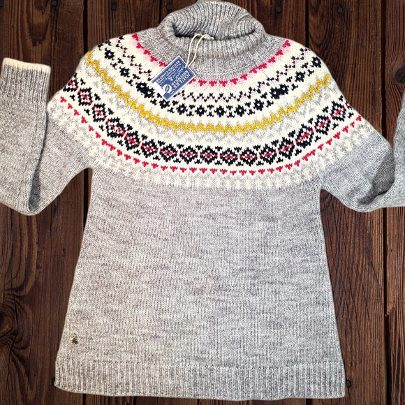Joules Isle Fair Chunky Sweater, Kristy, size 2, Gray - Picture 3 of 8